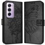 Mobigear Butterfly OPPO Reno 12 Pro Hülle Klapphülle Geldbörse - Schwarz