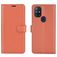 Mobigear Classic OnePlus Nord N10 5G Hülle Klapphülle Geldbörse - Braun