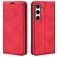 Mobigear Retro Slim Samsung Galaxy S24 FE Klapphülle Portemonnaie - Rot