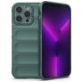 Mobigear Bumpy iPhone 14 Pro Max Hülle Flexibles TPU Backcover - Grün