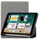 Mobigear Tri-Fold Gel iPad 6 (2018) Hülle TPU,Kunstleder Klapphülle + Stifthalter - Grau