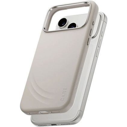 CARE by PanzerGlass Feature FLOW iPhone 17 Pro Max Silikon MagSafe Hülle Backcover Stoßfest - Vanilla
