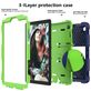Mobigear ShieldStand Samsung Galaxy Tab A7 Lite Stoßfeste Hardcase Hülle + Ständer - Blau / Grün