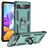Mobigear Armor Ring Google Pixel 6a Hardcase Backcover Shockproof mit Ringhalter - Grün