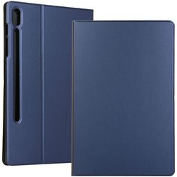 Mobigear Folio Samsung Galaxy Tab S7 Plus Klapphülle + Stylus-Halter - Dunkelblau