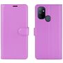 Mobigear Classic OnePlus Nord N100 Hülle Klapphülle Geldbörse - Lila