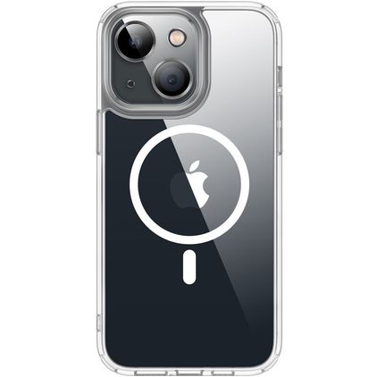 Valenta Trend iPhone 13 MagSafe Hülle Hardcase Backcover - Transparent / Weiß
