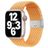 Mobigear Braided Nylon Apple Watch Armband Klappschließe - 49/46/45/44 mm - Gelb