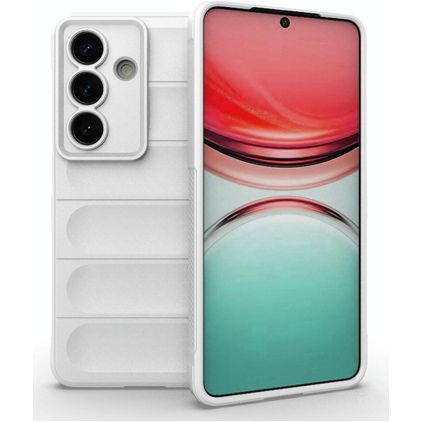 Mobigear Bumpy Samsung Galaxy S26 Hülle Flexibles TPU Backcover - Weiß