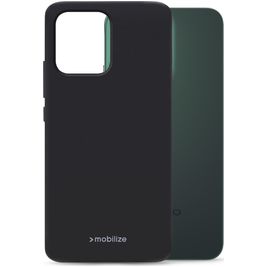 Mobilize Rubber Gelly OPPO Reno 14F Hülle Flexibles TPU Backcover - Schwarz
