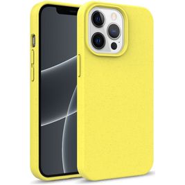 Mobigear Bio iPhone 14 Pro Hülle Umweltfreundliches Backcover - Gelb