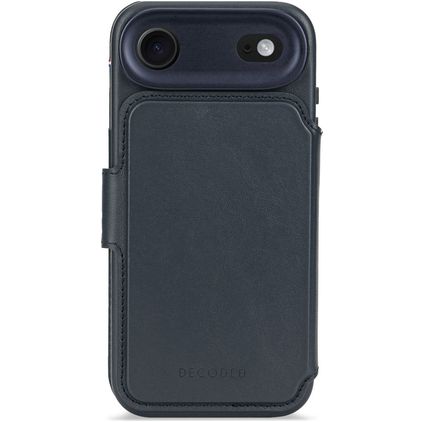 Decoded Detachable Wallet iPhone Air MagSafe Hülle Echtes Leder Abnehmbare 2in1 Klapphülle Geldbörse - Navy Shadow