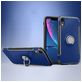 Mobigear Armor Ring iPhone XR Hülle Hardcase Backcover Stoßfest mit Ringhalter - Dunkelblau