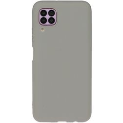 Mobigear Colors Huawei P40 Lite Hülle Flexibles TPU Backcover - Grau