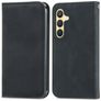 Mobigear Retro Slim Samsung Galaxy S25 Hülle Klapphülle Geldbörse - Schwarz