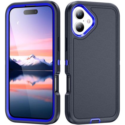Mobigear Rugged iPhone 17 Hülle Hardcase Backcover Stoßfest - Blau
