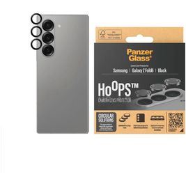 PanzerGlass Hoops Samsung Galaxy Z Fold 6 Gehärtetes Glas Kameralinsen Schutz - Hüllenfreundlich - Schwarz