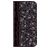 Mobigear Croco Glitter Motorola One Power Hülle Klapphülle Geldbörse - Schwarz