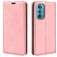 Mobigear Retro Slim Motorola Edge 30 Klapphülle Portemonnaie - Pink