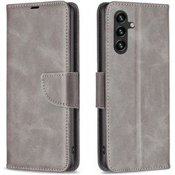 Mobigear Excellent Samsung Galaxy S25 FE Hülle Klapphülle Geldbörse - Grau