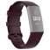 Mobigear Cross Silikon Fitbit Charge 4 Armband Dornschließe - Weinrot