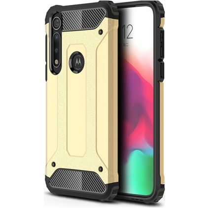 Mobigear Outdoor Motorola Moto G8 Plus Hülle Hardcase Backcover Stoßfest - Gold