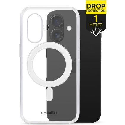 Mobilize Naked Protection Durchsichtig iPhone 16 MagSafe Hülle Hardcase Backcover Stoßfest - Transparent