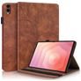 Mobigear Tree Samsung Galaxy Tab S11 Ultra Hülle Klapphülle + Stifthalter - Braun