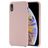 Mobigear Rubber Touch iPhone XR Silikon Hülle Backcover - Roségold