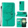 Mobigear Butterfly Sony Xperia 1 IV Hülle Klapphülle Geldbörse - Grün