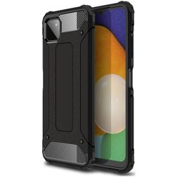 Mobigear Outdoor Samsung Galaxy A22 5G Hülle Hardcase Backcover Stoßfest - Schwarz