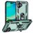 Mobigear Armor Ring iPhone 17 Hardcase Backcover Shockproof mit Ringhalter - Grün