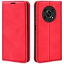 Mobigear Retro Slim HONOR Magic 4 Lite Hülle Klapphülle Geldbörse - Rot