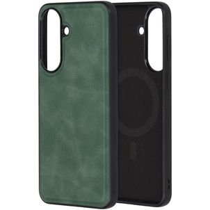 Mobiparts Classic Samsung Galaxy A57 MagSafe Hülle TPU,Kunstleder Backcover - Emerald Green