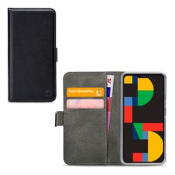 Mobilize Classic Gelly Wallet Google Pixel 5 Hülle Klapphülle Geldbörse - Schwarz