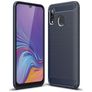 Mobigear Brushed Slim Samsung Galaxy A40 Hülle Flexibles TPU Backcover - Marineblau