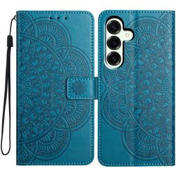 Mobigear Mandala Samsung Galaxy A17 Hülle Klapphülle Geldbörse - Blau