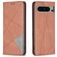 Mobigear Rhombus Slim Google Pixel 8 Pro Klapphülle - Braun