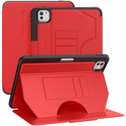 Mobigear Magnetic Folio iPad Pro 11 Zoll (2024) Hülle Klapphülle + Stifthalter - Rot