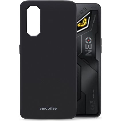 Mobilize Rubber Gelly Nubia Neo 3 Hülle Flexibles TPU Backcover - Schwarz