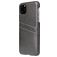 Fierre Shann Premium Card iPhone 11 Hülle Backcover mit Kartenhalter - Schwarz