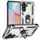 Mobigear Armor ring Samsung Galaxy A36 Hülle Hardcase Backcover Stoßfest mit Ringhalter - Silber