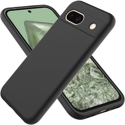 Mobigear Colors Google Pixel 8a Hülle Flexibles TPU Backcover - Schwarz