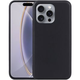 Mobigear Basics iPhone 16 Pro Max Hülle Flexibles TPU Backcover - Schwarz