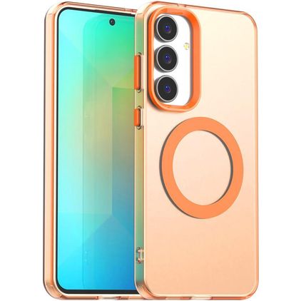 Mobigear Shockproof Samsung Galaxy S25 FE MagSafe Hülle Hardcase Backcover - Orange