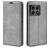 Mobigear Retro Slim OnePlus 10 Pro Hülle Klapphülle Geldbörse - Grau