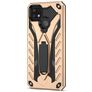 Mobigear Armor Stand Realme C21Y Hülle Hardcase Backcover Stoßfest mit Ständer - Gold