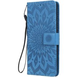 Mobigear Sunflower Xiaomi Mi 9T Hülle Klapphülle Geldbörse - Blau
