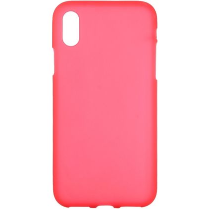 Mobigear Colors iPhone XS Max Hülle Flexibles TPU Backcover - Rot