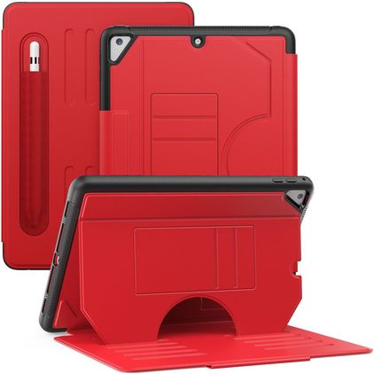 Mobigear Magnetic Folio iPad Air 2 (2014) Hülle Klapphülle + Stifthalter - Rot